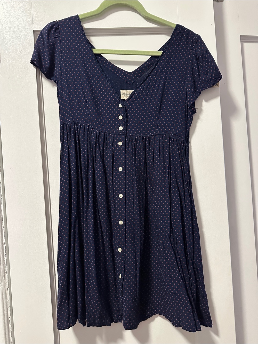 Ralph Lauren Denim & Supply Navy Star Print V-Neck Dress